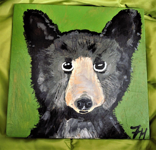 big sale was $40 now $15 Black bear painting