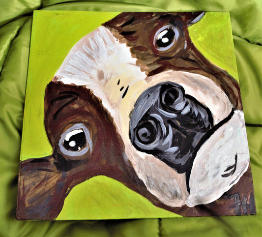 big sale was $40 now $15 Cow Painting closeup