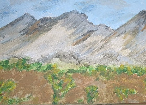 16 x 20 inches landscape painting on stretched canvas