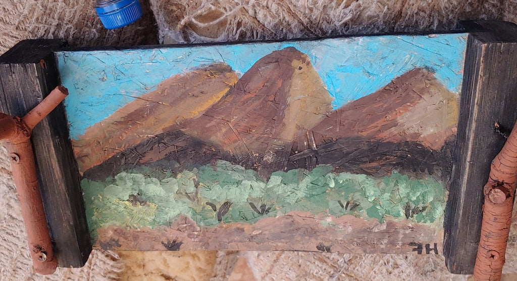 Landscape Paintings - hand painted 16 x 20 inch stretched canvas  