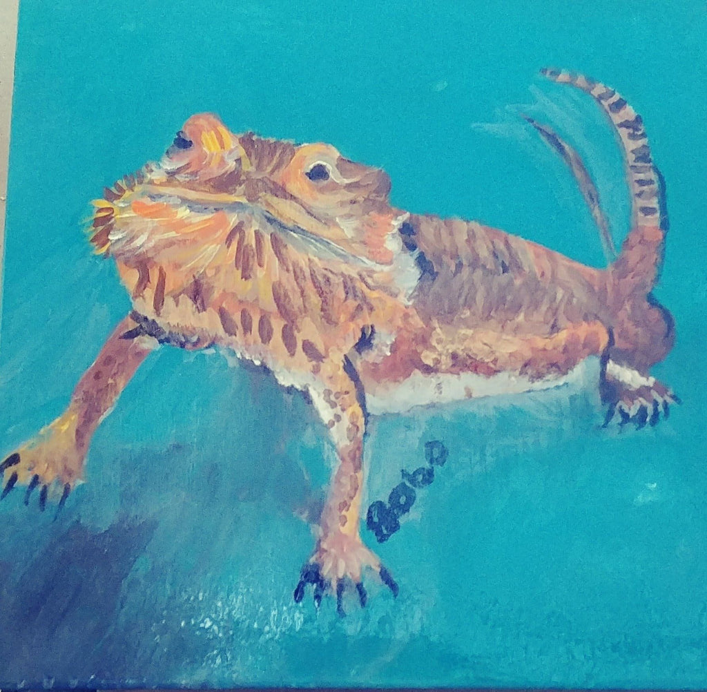 Pet portrait - hand painted  8 x 10 inch canvas panel two animals