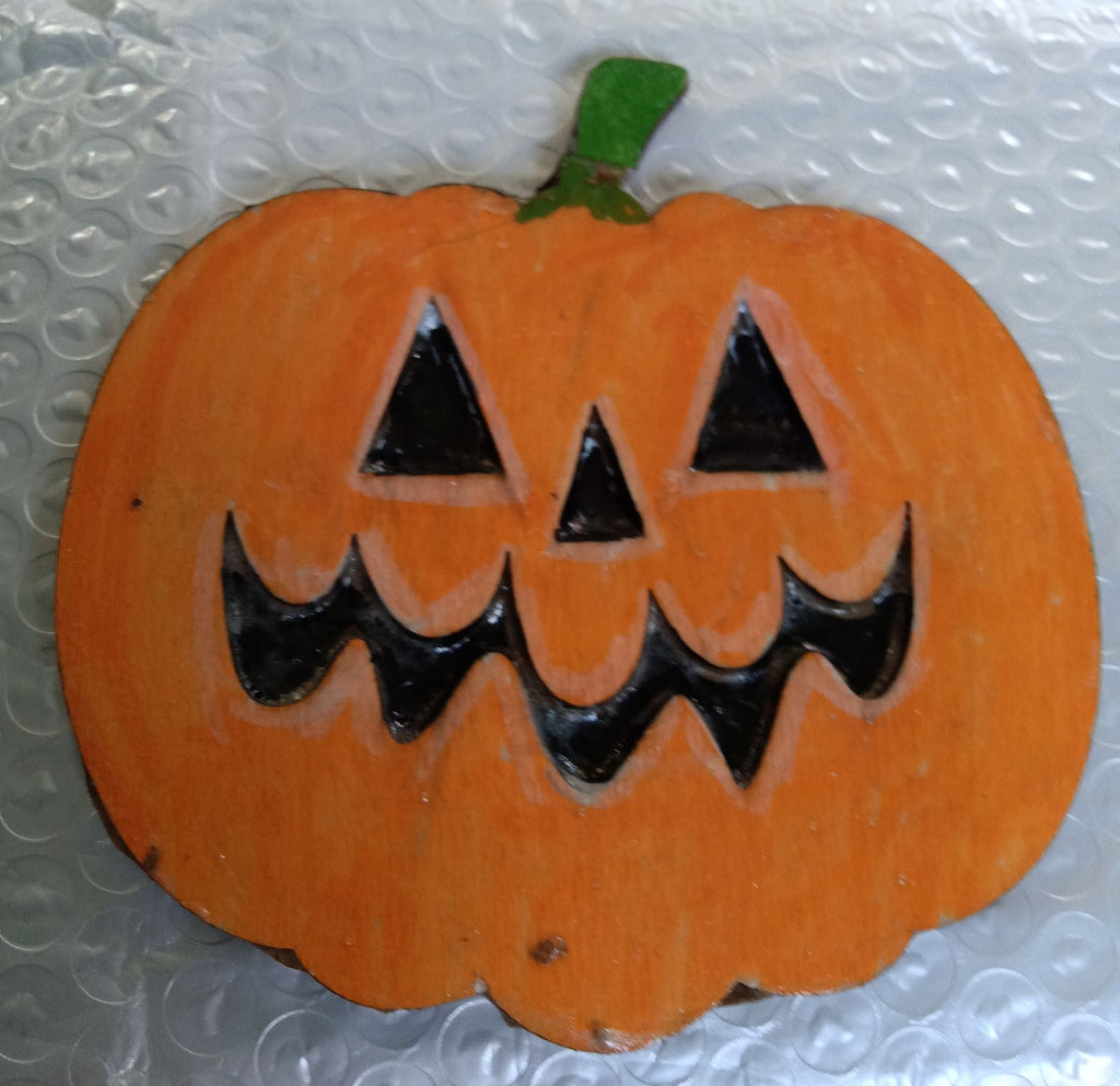 wooden shapes - pumpkins