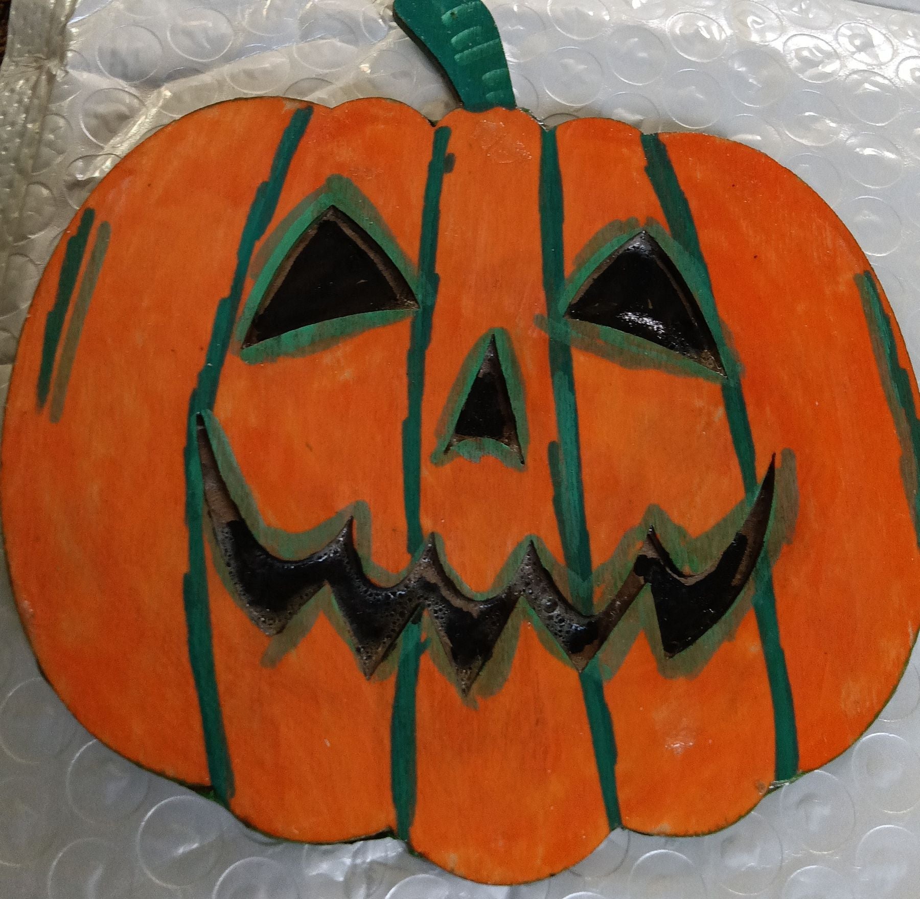 wooden shapes - pumpkins