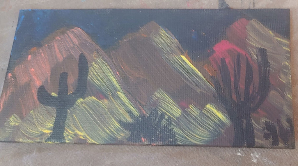  Landscape Paintings - hand painted 14 x 11 inch canvas panel 