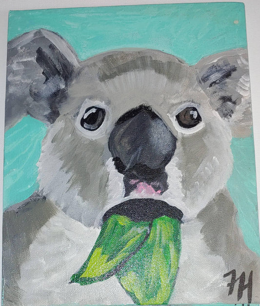 big sale Was $25 now $15  Koala Australian marsupialpainting 8 x 10 inches on canvas